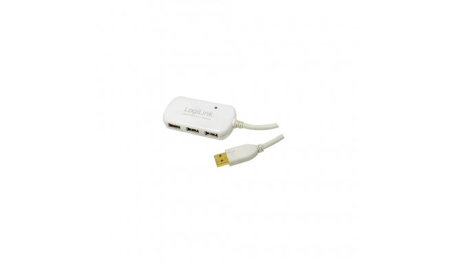LogiLink UA0108 interface hub 480 Mbit/s White