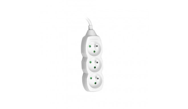 Tracer TRALIS44614 power extension 3 m 3 AC outlet(s) Indoor White