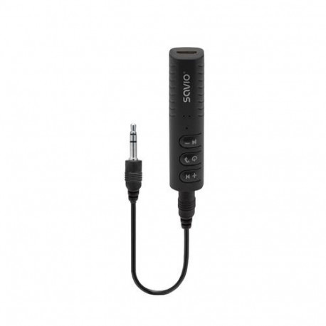Savio Transmiter TR-11/odbiornik audio Jack 3.5mm czarny AUX 15 m Black