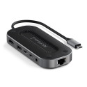 Satechi ST-U4MGEM laptop dock/port replicator Wired USB4 Black, Grey