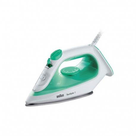 Braun TexStyle 1 SI 1040 GR Steam iron Ceramic soleplate 2000 W Green, White