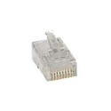 Deltaco MD-3 wire connector RJ45 Transparent