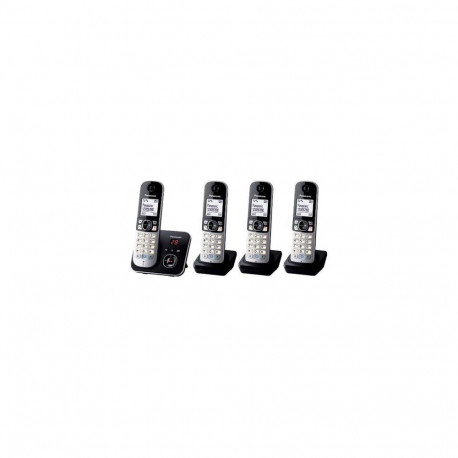 Panasonic KX-TG6824GB telephone DECT telephone Caller ID Black, Silver