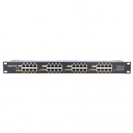Extralink Gigabit PoE Injector 16 Port 16x 1000Mb/s RJ45, Rackmount