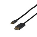 EFB Elektronik EBUSBC-DP14K.2 video cable adapter 2 m USB Type-C DisplayPort Black