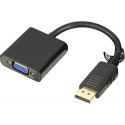 Deltaco DP-VGA7-K video cable adapter 0.2 m DisplayPort VGA (D-Sub) Black