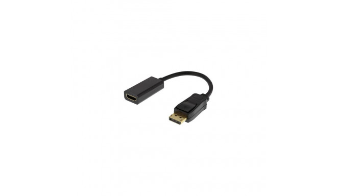 Deltaco DP-HDMI43 video cable adapter 0.2 m DisplayPort HDMI Type A (Standard) Black