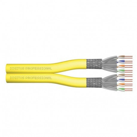 Digitus CAT 7A S/FTP installation cable, 500 meters, duplex, B2ca, GHMT PVP certified