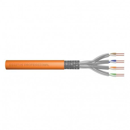 Digitus CAT 7 S/FTP data cable - installation cable, 100 m, simplex, Dca-s2, d1, a1