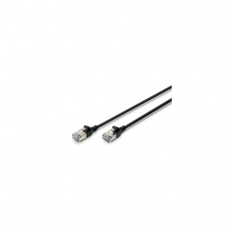 Digitus CAT 6A F-FTP Slim patch cord, 1,5m, Black