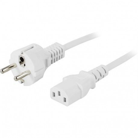 Deltaco DEL-110MV power cable White 3 m CEE7/7 IEC C13