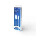 Savio 3 m USB 2.0 USB A - Micro USB White CL-167 USB cable Micro-USB A