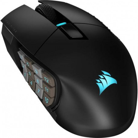 Corsair SCIMITAR ELITE WIRELESS mouse Gaming Right-hand RF Wireless + Bluetooth + USB Type-C Optical