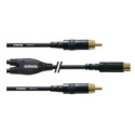 Cordial CFY 0.3 ECC audio cable 0.3 m RCA 2 x RCA Black