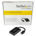 StarTech.com USB C to HDMI 2.0 Adapter with Power Delivery - 4K 60Hz USB Type-C to HDMI Display Vide
