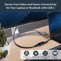 StarTech.com USB C to HDMI 2.0 Adapter with Power Delivery - 4K 60Hz USB Type-C to HDMI Display Vide