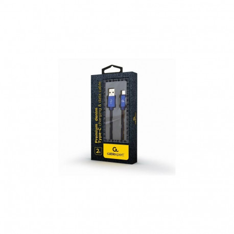 Cablexpert CC-USB2J-AMCM-2M-BL USB cable USB 2.0 USB A USB C Blue