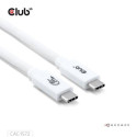 CLUB3D USB 80Gbps Certified 240W 8K240Hz Type-C® 1.2m / 3.94ft White Cable