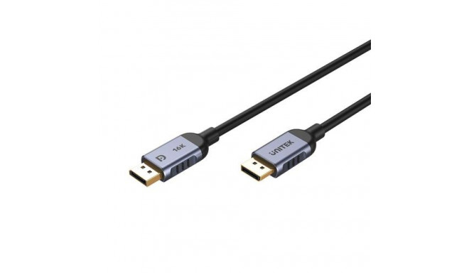 UNITEK C1626GY01-3M DisplayPort cable Black, Grey