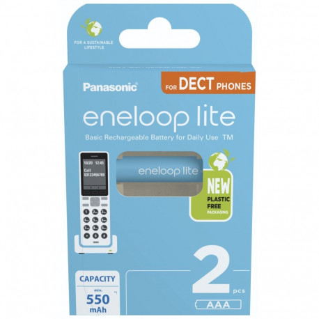 Panasonic | ENELOOP Lite BK-4LCCE/2DE | AAA | 550 mAh | 2 pc(s)