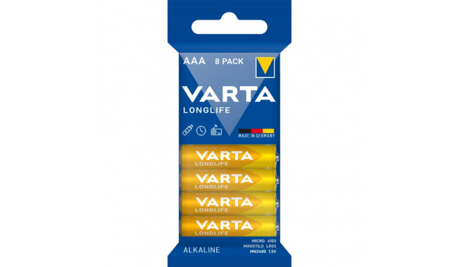 Alkaline batteries R3 (AAA) 8szt. longlife