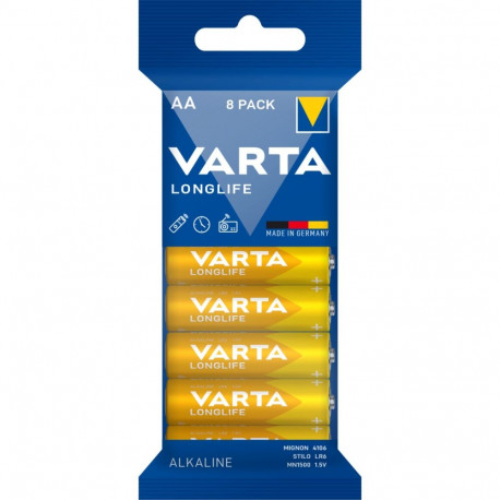 Alkaline batteris R6(AA) 8pcs. longlife