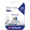 Verbatim Store &#039;n&#039; Stay NANO - USB 3.0 Drive 32 GB - Blue