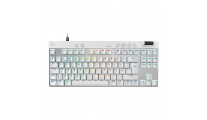 Logitech G 920-013287 keyboard Gaming USB QWERTY Nordic White