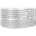 Logitech Wave Keys for Mac keyboard Home/Office Bluetooth QWERTZ German White