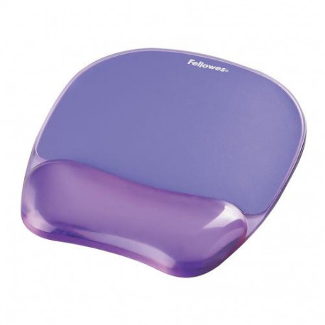 Fellowes Mouse Mat Wrist Support - Crystals Gel Mouse Pad with Non Slip Rubber Base - Ergonomic Mous