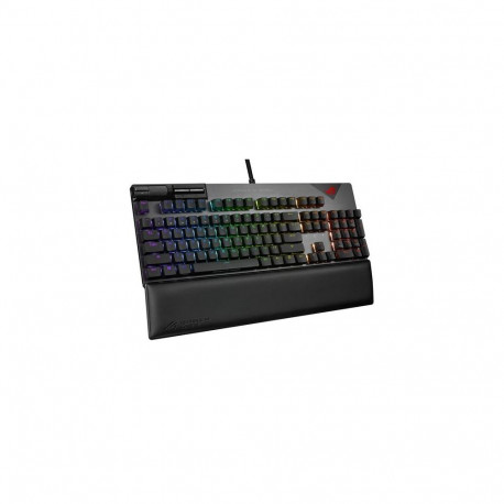 ASUS ROG Strix FLARE II PBT keyboard Gaming USB Black, Metallic