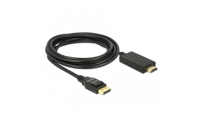 DeLOCK 85318 video cable adapter 3 m DisplayPort HDMI Black