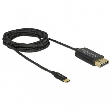 DeLOCK 83710 video cable adapter 2 m USB Type-C DisplayPort Black