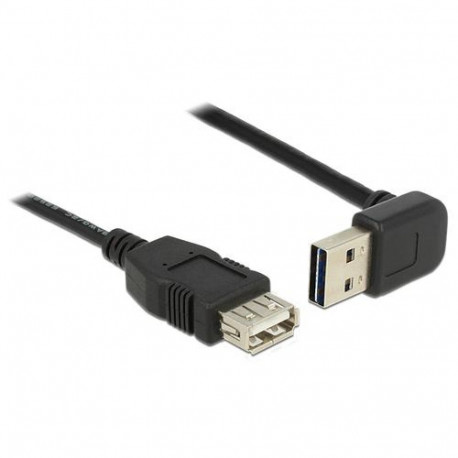 DeLOCK 1m, USB 2.0-A - USB 2.0-A USB cable USB A Black