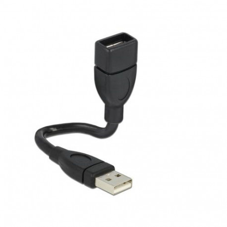DeLOCK 15cm USB 2.0 USB cable 0.15 m USB A Black