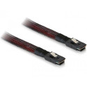DeLOCK M/M SAS Cable 0.1 m Black, Red