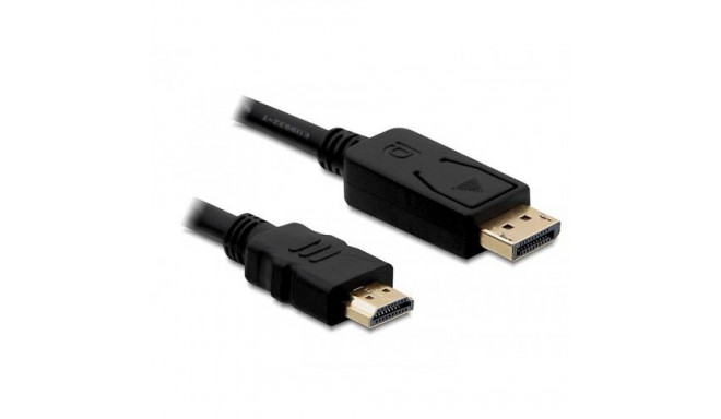 DeLOCK Displayport/HDMI, 1m HDMI Type A (Standard) Black