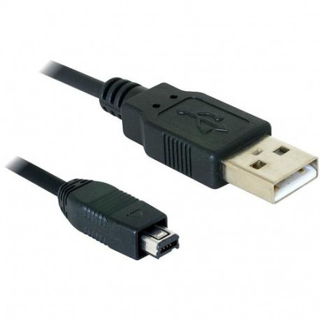 DeLOCK 2.0 mini 4-Pin Hirose 1,5m USB cable 1.5 m USB A USB B Black