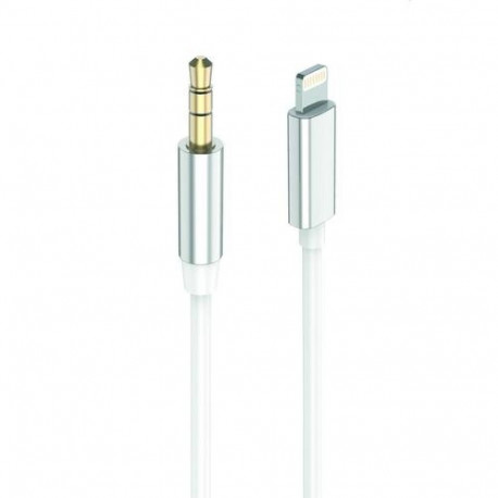 2GO 797218 audio cable 1 m 3.5mm Lightning White