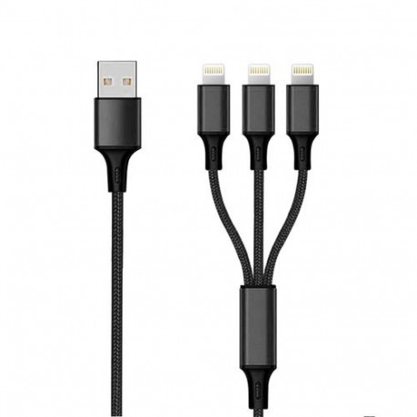 2GO 797155 lightning cable 1.5 m Black