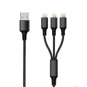 2GO 797155 lightning cable 1.5 m Black