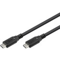 Goobay 74182 USB cable USB4 Gen 2x2 0.5 m USB C Black