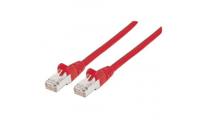 Intellinet Network Patch Cable, Cat6, 1m, Red, Copper, S/FTP, LSOH / LSZH, PVC, RJ45, Gold Plated Co