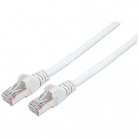 Intellinet Network Patch Cable, Cat6, 5m, White, Copper, S/FTP, LSOH / LSZH, PVC, RJ45, Gold Plated 