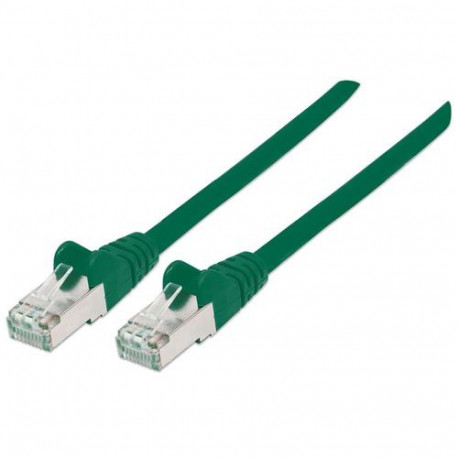 Intellinet Network Patch Cable, Cat6, 5m, Green, Copper, S/FTP, LSOH / LSZH, PVC, RJ45, Gold Plated 