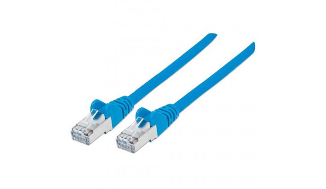 Intellinet Network Patch Cable, Cat6, 0.5m, Blue, Copper, S/FTP, LSOH / LSZH, PVC, RJ45, Gold Plated