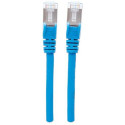 Intellinet Network Patch Cable, Cat6, 0.5m, Blue, Copper, S/FTP, LSOH / LSZH, PVC, RJ45, Gold Plated