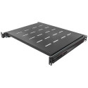 Intellinet 19&quot; Sliding Shelf, 1U, 800 to 1000mm Depth, shelf depth 550mm, Black