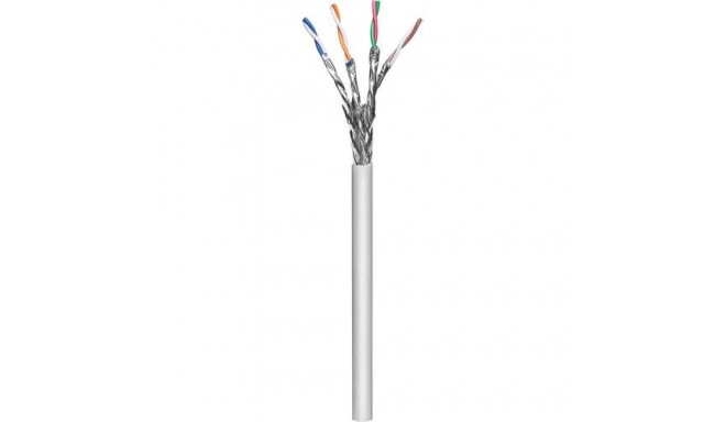 Intellinet Network Bulk Cat7 Cable, 23 AWG, Solid Wire, 100m, Grey, Copper, S/FTP, LSZH, CPR-Dca Rat