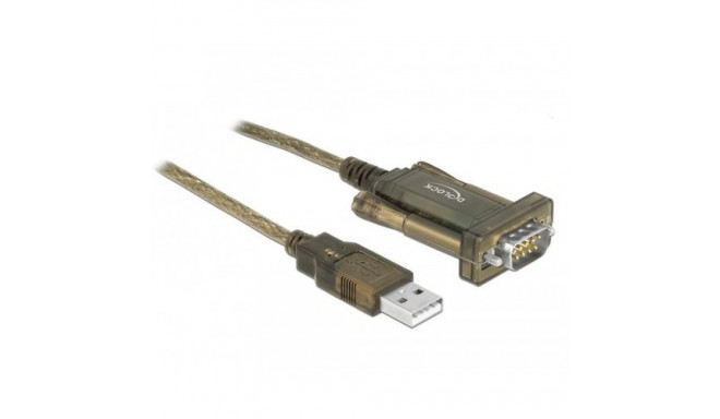 DeLOCK 64073 serial cable Transparent 2 m USB Type-A DB-9